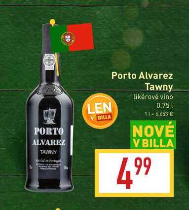 Porto Alvarez Tawny likérové víno 0,75 l