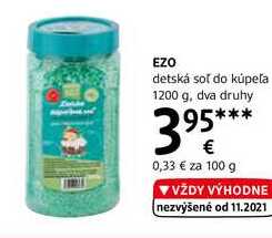 EZO detská sol do kúpeľa, 1200 g