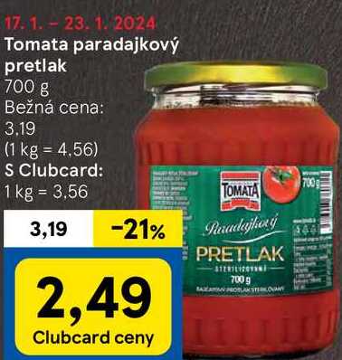 Tomata paradajkový pretlak, 700 g