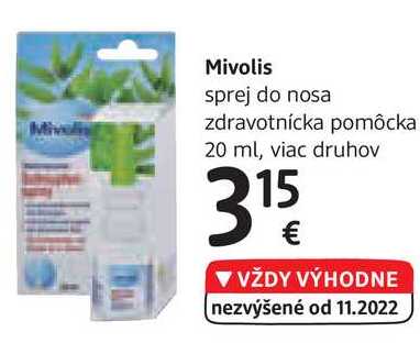Mivolis sprej do nosa, 20 ml