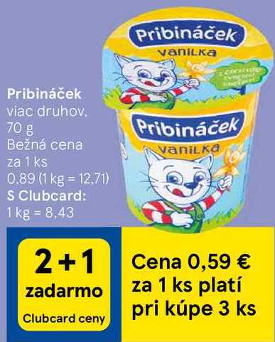 Pribináček, 70 g