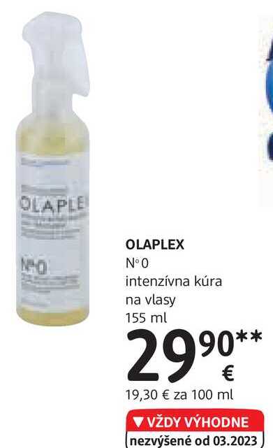 OLAPLEX N° 0 intenzívna kúra na vlasy, 155 ml 