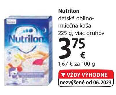 Nutrilon detská obilno-mliečna kaša, 225 g