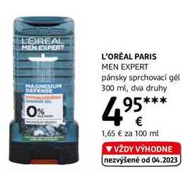 L'ORÉAL PARIS MEN EXPERT pánsky sprchovaci gél, 300 ml