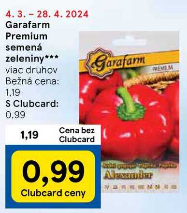 Garafarm Premium semená zeleniny