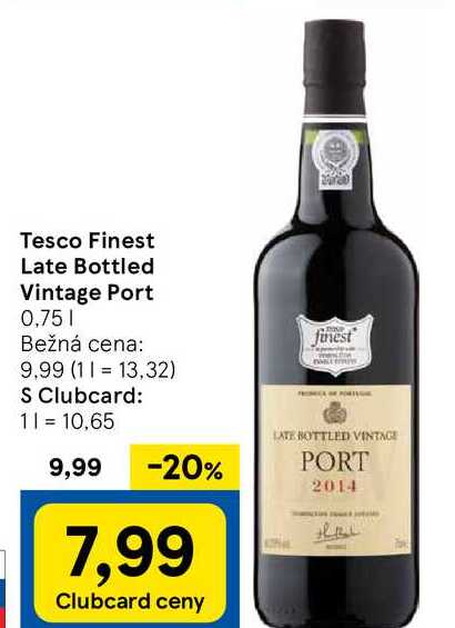 Tesco Finest Late Bottled Vintage Port, 0,75 l