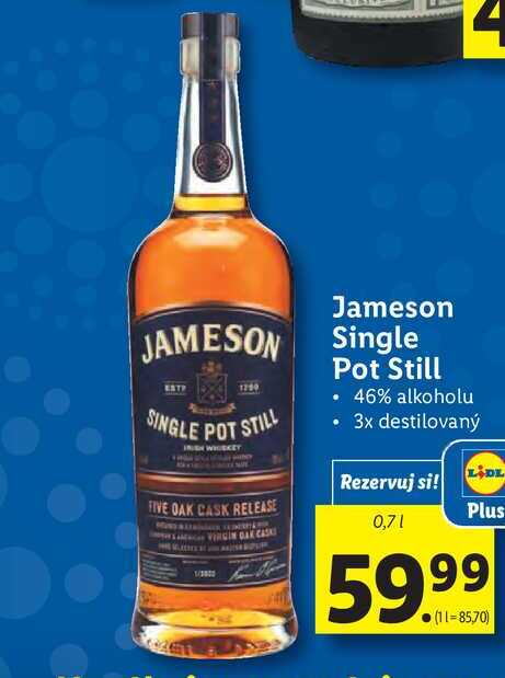 Jameson Single Pot Still  0,7 l 