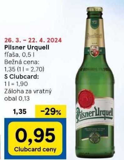 Pilsner Urquell, 0,5 l