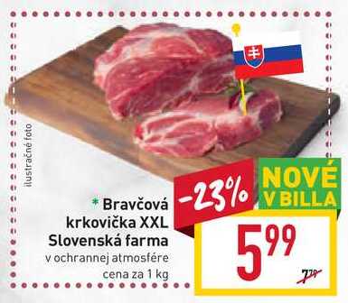 Slovenská farma Bravčová krkovička XXL 1 kg 