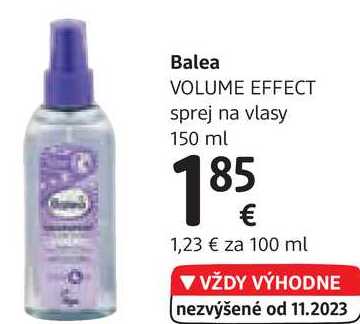 Balea VOLUME EFFECT sprej na vlasy, 150 ml 