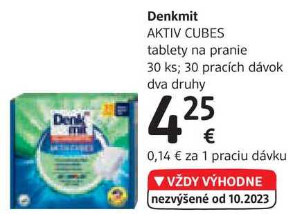 Denkmit AKTIV CUBES tablety na pranie, 30 ks