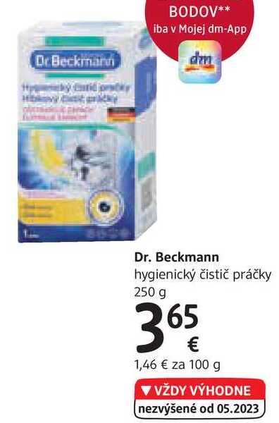 Dr. Beckmann hygienický čistič práčky, 250 g