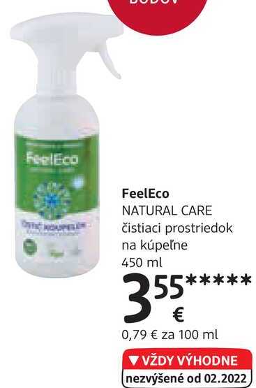 FeelEco NATURAL CARE čistiaci prostriedok na kúpeľne, 450 ml 