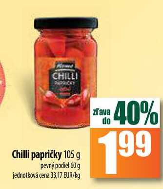 Chilli papričky 105 g 