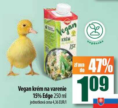 Vegan krém na varenie 15% Edge 250 ml 