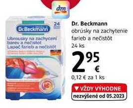 Dr. Beckmann obrúsky na zachytenie farieb a nečistôt, 24 ks 