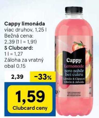 Cappy limonáda, 1,25 l