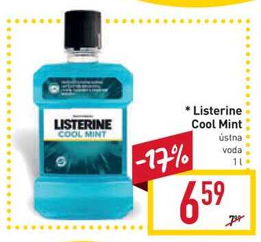 Listerine Cool Mint ústna voda 1 l