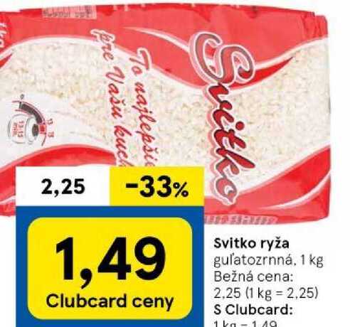 Svitko ryža, 1 kg 