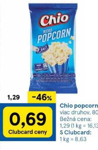 Chio popcorn, 80 g