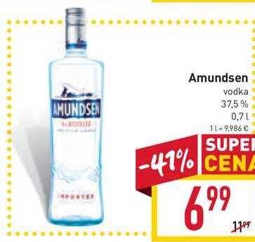 Amundsen vodka 37,5% 0,7l v akcii