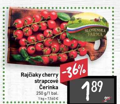Rajčiaky cherry strapcové Čerinka 250 g
