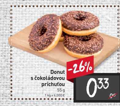 Donut s čokoládovou príchuťou 55 g