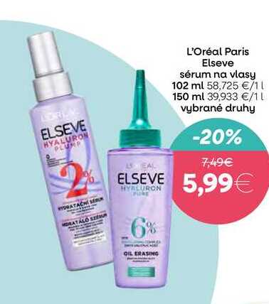 L'Oréal Paris Elseve sérum na vlasy 102 ml 