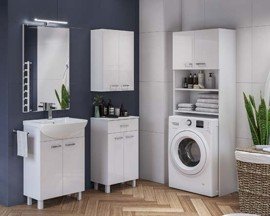 Kúpeľňový program SATURNIN - Skrinka s keramickým umývadlom
