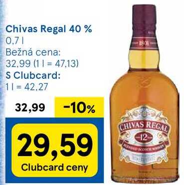Chivas Regal 40%, 0,7 l
