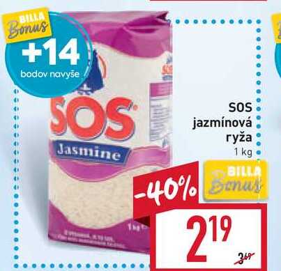 SOS jazmínová ryža 1 kg 