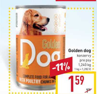 Golden dog konzervy pre psy 1,240 kg 