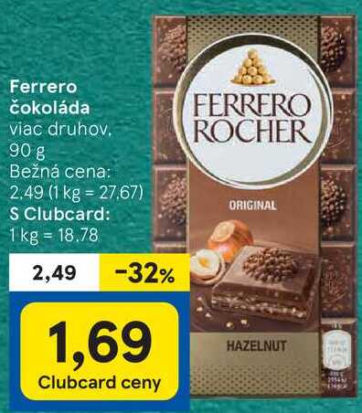 Ferrero čokoláda, 90 g
