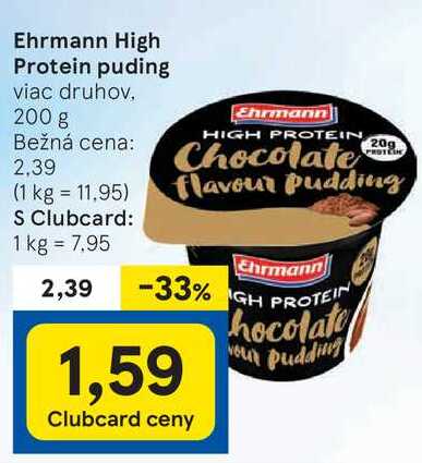 Ehrmann High Protein puding, 200 g