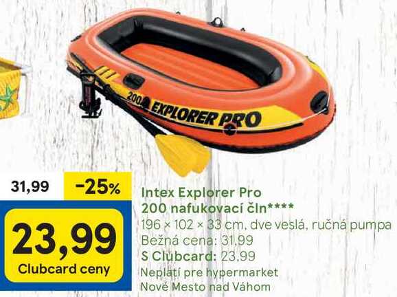 Intex Explorer Pro 200 nafukovací čln