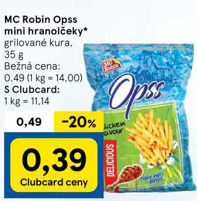 MC Robin Opss mini hranolčeky, 35 g