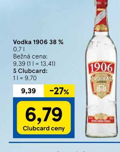 Vodka 1906 38 % 0,7l