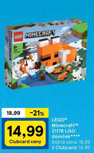 LEGO® Minecraft™ 21178 Liščí domček