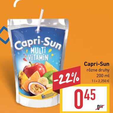 Capri-Sun rôzne druhy 200 ml 