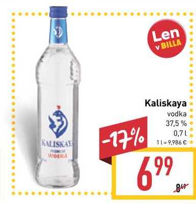 Kaliskaya vodka 37,5% 0,7l