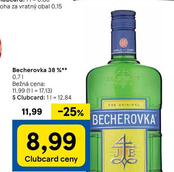 Becherovka 38 %, 0,7 l