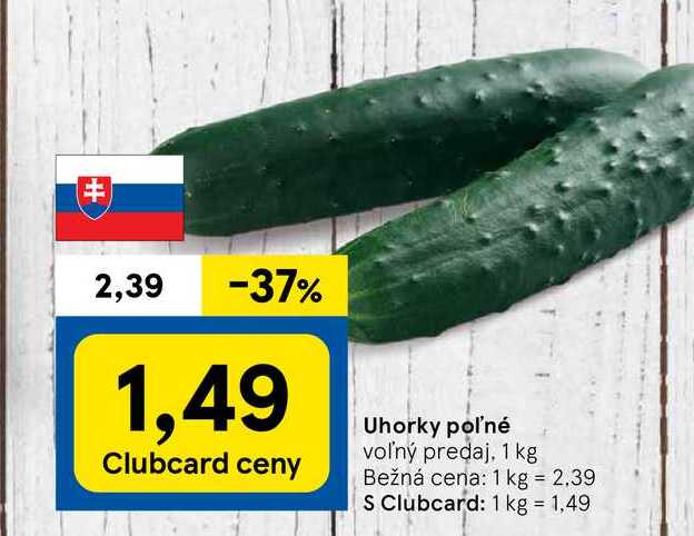 Uhorky poľné, 1 kg 