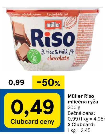 Müller Riso mliečna ryža, 200 g 
