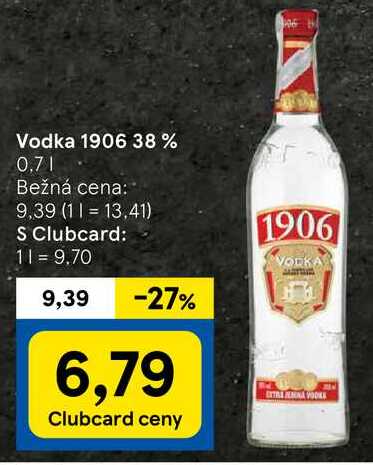 Vodka 1906 38%, 0,7 l