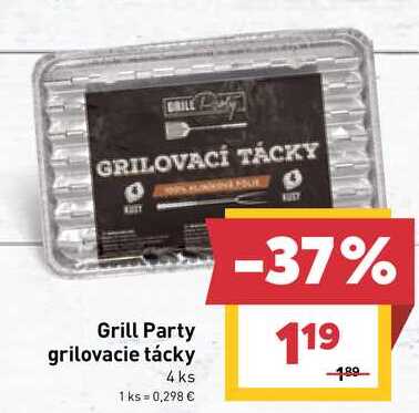 Grill Party grilovacie tácky 4 ks 