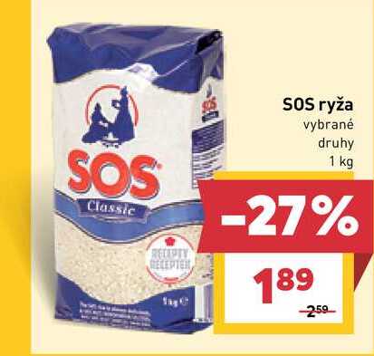 SOS ryža vybrané druhy 1 kg