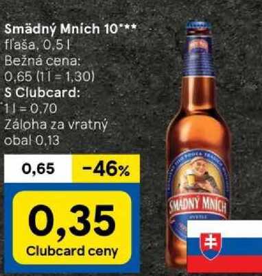 Smädný Mnich 10°, 0,5 l