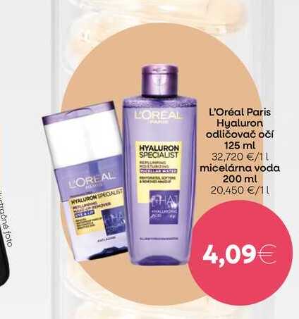 L'Oréal Paris Hyaluron odličovač očí 125 ml 