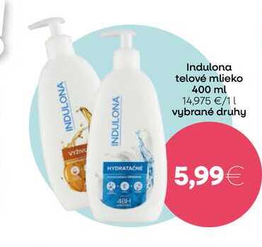 Indulona telové mlieko 400 ml 