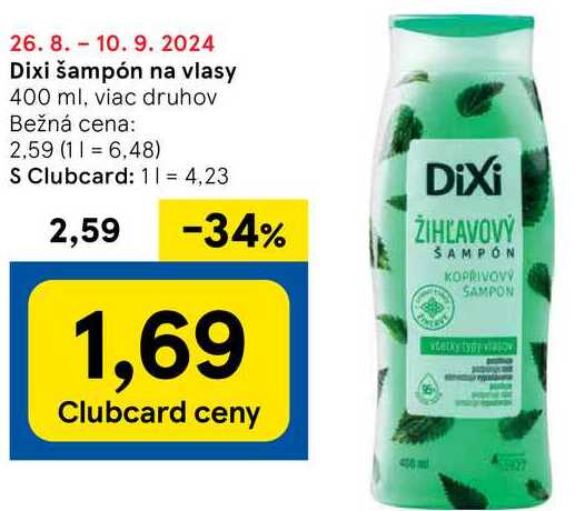 Dixi šampón na vlasy, 400 ml